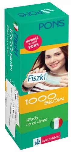 Pons Fiszki 1000 słów. Włoski na co dzień - LektorKlett