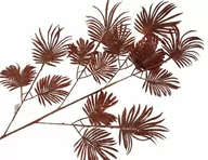 Sztuczne kwiaty - Gałązka Duży Liść Palmy Czerwony Dodatek Święta Dekoracja Stołu Stroika - miniaturka - grafika 1