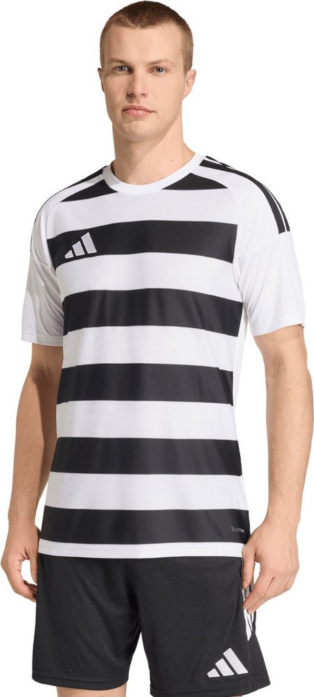 Koszulka męska adidas Hooped 26 Jersey biało-czarna KS6949 S