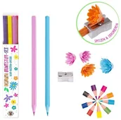 Kreda - Zestaw kolorowych kredek z temperówką 10 kolorów - miniaturka - grafika 1