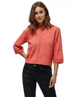 Peppercorn Damski sweter z rękawami 3/4, intensywny pomarańczowy, XXL, Intensywny pomarańczowy, XXL - Swetry damskie - miniaturka - grafika 1