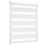 Rolety - Roleta w kasecie dzień noc Classic biała 82.5 x 220 cm prawa - miniaturka - grafika 1