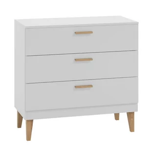KocotKids Komoda do pokoju młodzieżowego, kubi, 100 cm, biel, mat - Komody dla dzieci - miniaturka - grafika 1