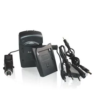 4World ładowarka dla Fuji NP50 z wymiennym adapterem (06347) - Ładowarki do aparatów dedykowane - miniaturka - grafika 1