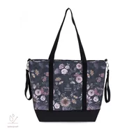 Torby i organizery dla mam - Torba do wózka Shopper Bag - Mystery of Flowers - miniaturka - grafika 1