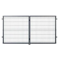 Bramy garażowe - NATERIAL Brama dwuskrzydłowa Modus 3x1.5 m antracytowa - miniaturka - grafika 1