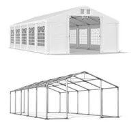 Pawilony ogrodowe - Namiot Imprezowy Całoroczny 6x10x2 Biały WINTER ISD - miniaturka - grafika 1