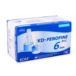 Igły do penów insulinowych 31G 6mm x 0,25mm KDM KD-Penofine 100szt - Meble i wyposażenie gabinetów medycznych - miniaturka - grafika 1