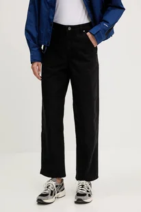 The North Face spodnie bawełniane Cedar Canvas Work kolor czarny proste high waist NF0A8B9DJK31 - Spodnie sportowe damskie - miniaturka - grafika 1