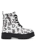 Buty dla dziewczynek - DeeZee Trzewiki CEO-AVO-2209-021 Biały - miniaturka - grafika 1