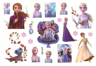 Tatuaże dla Dzieci Frozen, Anna Elza (1 szt) 5318 - Zabawki kreatywne - miniaturka - grafika 1