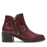 Botki damskie - Botki Pikolinos W2D-8674 Bordowy - miniaturka - grafika 1