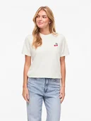 Koszulki i topy damskie - Vila Koszulka "Visybilla Cherry" w kolorze białym - miniaturka - grafika 1