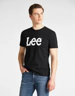 Koszulki męskie - T-Shirt Lee Wobbly Logo Tee Black L65Qai01 Xl - miniaturka - grafika 1