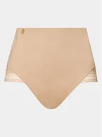 Majtki damskie - Chantelle Figi klasyczne z wysokim stanem Impressio C11XC5 Beżowy - miniaturka - grafika 1