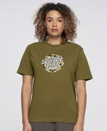 Koszulki i topy damskie - t-shirt damski SANTA CRUZ FOLIAGE DOT TEE Moss - miniaturka - grafika 1