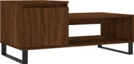 Ławy i stoliki kawowe - vidaXL Stolik kawowy brązowy dąb 100x50x45 cm materiał drewnopochodny - miniaturka - grafika 1