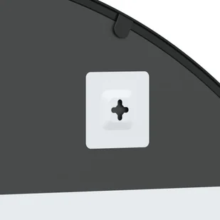 Lustro ścienne, czarne, 100x130 cm, zakończone łukiem, żelazo Lumarko! - Lustra - miniaturka - grafika 7