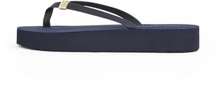 TOMMY HILFIGER Damskie japonki ELEVATED CHIC BEACH SANDAL, NIEBIESKIE (Space Blue), 4 UK, Niebieski kosmiczny niebieski, 37 EU - Klapki i japonki damskie - miniaturka - grafika 1