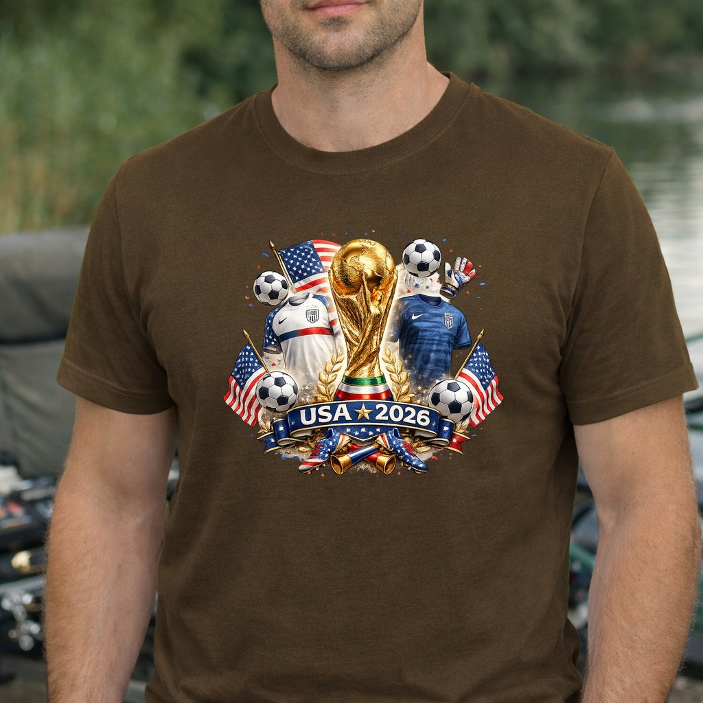 Koszulka WORLD CUP 2026 USA kolor brązowy rozmiar XXL