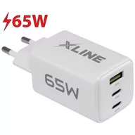 Ładowarki do telefonów - Ładowarka sieciowa XLINE WCG653W 65W GAN Biały - miniaturka - grafika 1