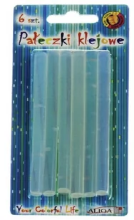 Aliga Aliga Klej do pistoletu bezbarwny 7x100mm op.6szt ALIG0511 - Kleje biurowe - miniaturka - grafika 1
