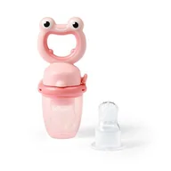 Gryzaki dla dzieci - BabyOno Gryzak do podawania pokarmów różowa żaba - miniaturka - grafika 1