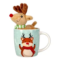Zabawki kreatywne - Kubek 380Ml Z Maskotką Renifer - miniaturka - grafika 1