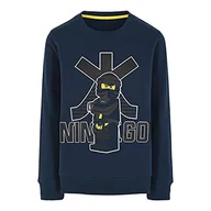 Bluzy dla chłopców - LEGO Bluza chłopięca Ninjago, Ciemny granatowy, 98 - miniaturka - grafika 1