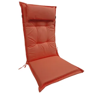 Poduszka ogrodowa na krzesło 120x50x5.5 cm pomarańczowa Vog - Poduszki ogrodowe - miniaturka - grafika 1