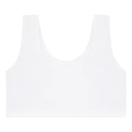 Biustonosze - Top Biustonosz Dziewczęcy Klasyczny Bawełniany Biały Gładki 1-SZT MORAJ 134 - miniaturka - grafika 1