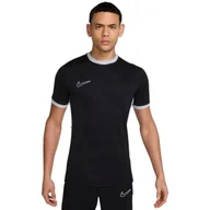 Koszulki męskie - Koszulka męska Nike Dri-FIT Academy SS Top czarna - miniaturka - grafika 1