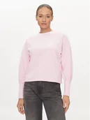 Bluzki damskie - Noisy May Bluzka Olli 27029106 Różowy Oversize - miniaturka - grafika 1