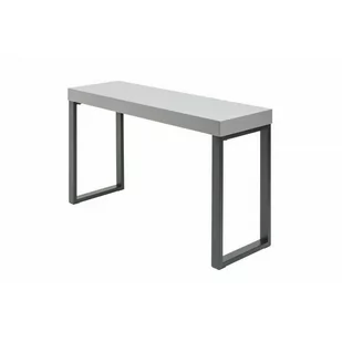 Invicta Interior INVICTA biurko GREY DESK 120x40 szare - płyta MDF, metal 40863 - Biurka - miniaturka - grafika 1