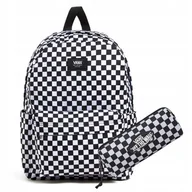 Plecaki - VANS ZESTAW 2W1 PLECAK + PIÓRNIK VANS DESKA OLD SKOOL BLACK SZACHOWNICA - miniaturka - grafika 1