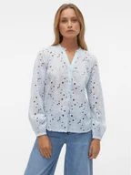 Koszule damskie - Vero Moda Koszula Ida 10303333 Błękitny Regular Fit - miniaturka - grafika 1