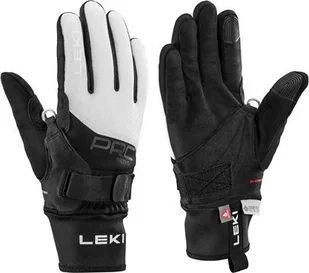 Leki LEKI RĘKAWICE PRC Thermo + Shark Lady white 7.0 - Rękawice narciarskie - miniaturka - grafika 1