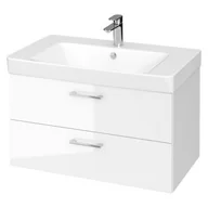 Zawiasy, okucia i inne akcesoria - Cersanit Lara szafka podumywalkowa 80 cm wisząca biały błyszczący S926-005-DSM - miniaturka - grafika 1