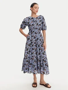 Pepe Jeans Sukienka letnia Eva PL953695 Błękitny Regular Fit - Sukienki - miniaturka - grafika 1