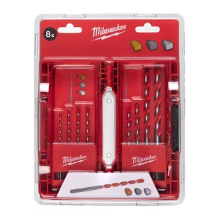 Wiertła Udarowe Cylindryczne Do Betonu Premium - Zestaw 8 Szt. Milwaukee - Wiertła - miniaturka - grafika 1