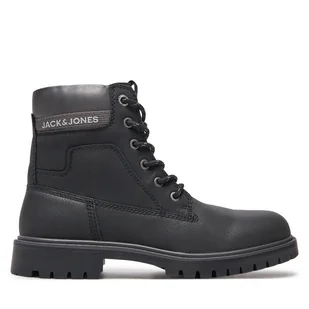 Trapery Jack&Jones 12243421 Szary - Botki męskie - miniaturka - grafika 1