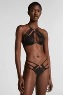 Majtki damskie - Hunkemöller Brazyliany Nienke z wysokim wycięciem Czarny - miniaturka - grafika 1
