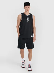 4F Spodenki do koszykówki szybkoschnące męskie - czarne L - Spodenki męskie 4F Spodenki do koszykówki szybkoschnące męskie - czarne L - Spodenki męskie - miniaturka - grafika 1