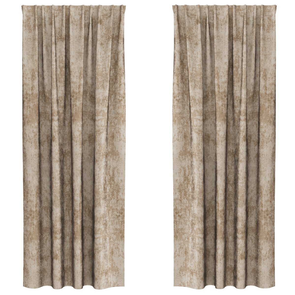 vidaXL Zasłony z aksamitnego materiału, 2 sztuki, z oczkami w kolorze szampana, 260x140 cm