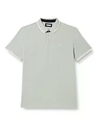Koszulki męskie - TOM TAILOR Męska koszulka polo z wyszywanym logo, 30898 - Ice Blue Offwhite Two Tone, XL - miniaturka - grafika 1