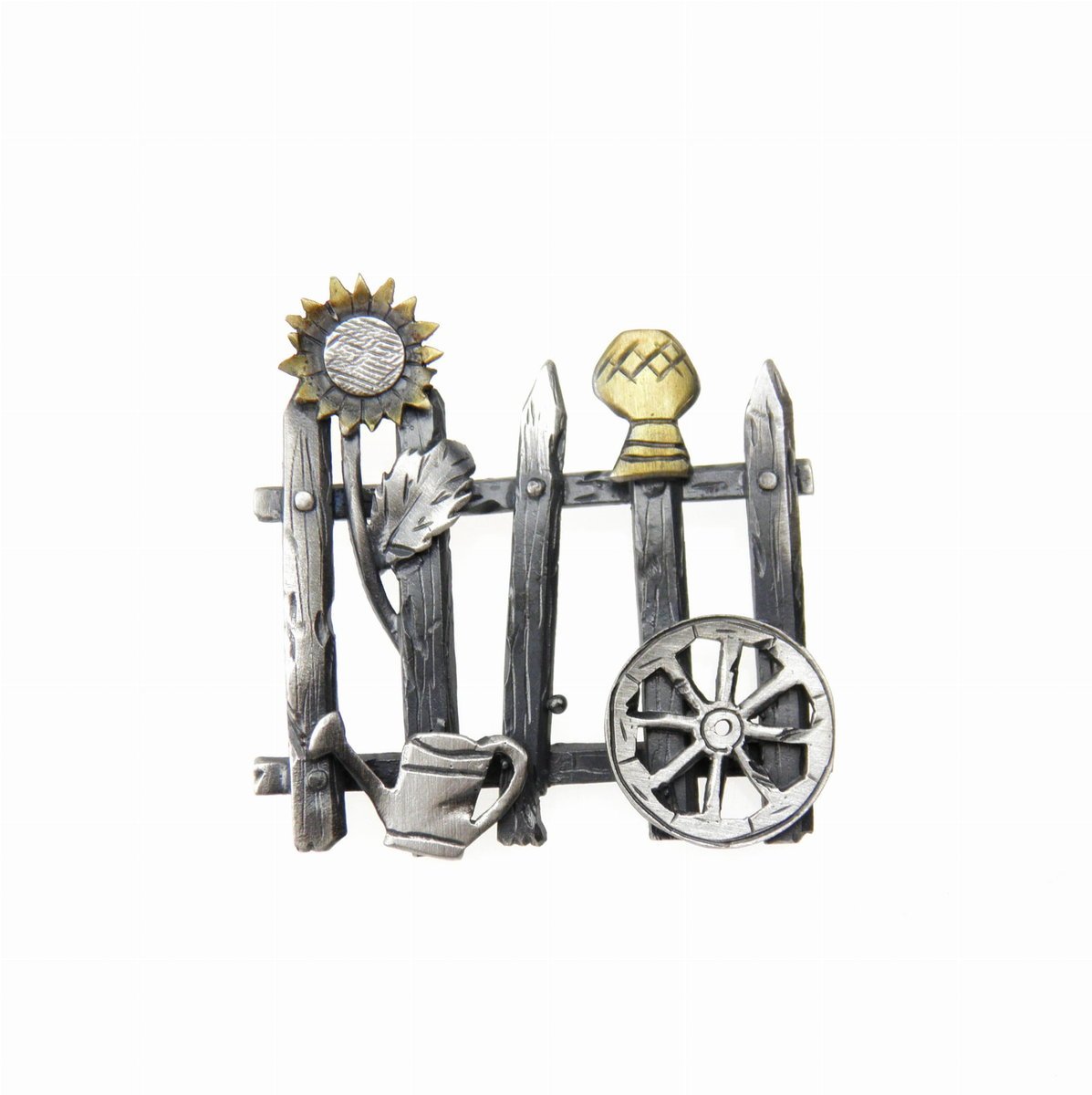 Wiejskie klimaty - broszko-zawieszka srebrna