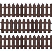 Ogrodzenia - Vilde Orion Palisada ogrodowy brązowy 20x15 cm 10 szt 351004-B - miniaturka - grafika 1