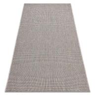 Dywany - DYWAN SZNURKOWY SIZAL FLOORLUX 20580 gładki, jednolity, jednokolorowy - srebrny / czarny szary 120x170 cm - miniaturka - grafika 1