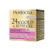 Kremy do twarzy - Perfecta 24K Gold&Rose Oil Luksusowy krem przeciwzmarszczkowy na dzień i na noc 60+ - miniaturka - grafika 1