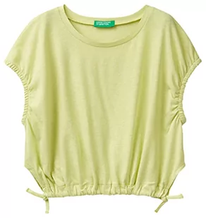 United Colors of Benetton Koszulka dziewczęca z krótkim rękawem, Giallo Lime 079, XL - Koszulki dla dziewczynek - miniaturka - grafika 1